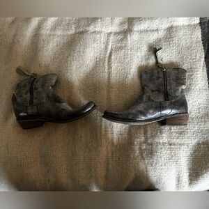 Free People Gray Heeled Boots